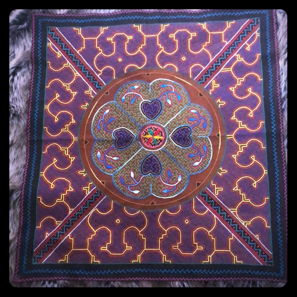 Shipibo Ayahuasca woven tapestry